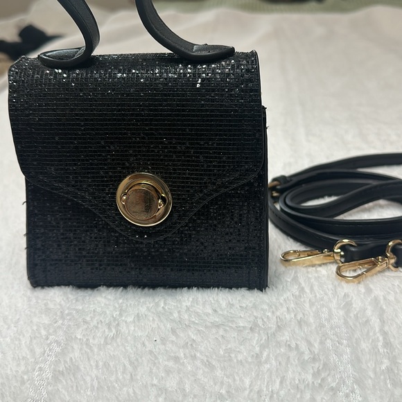 ✨Small Black Glitter Purse - Picture 9 of 16